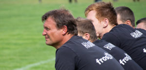 Claus Schromm und Trainerteam - Bildrechte: Stefan Seitz